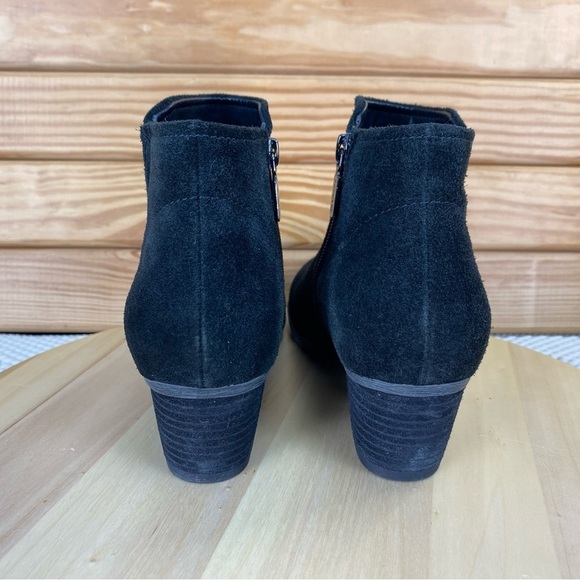 Blondo Valli Suede Waterproof Black Ankle Boot Booties Womens 8 M B4935 Side Zip - Picture 4 of 12